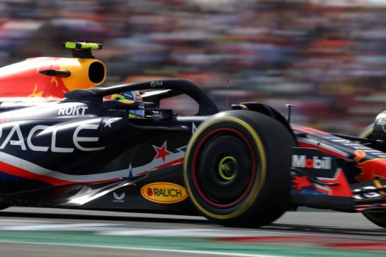 Sergio Perez (MEX) Red Bull Racing RB19.
21.10.2023. Formula 1 World Championship, Rd 19, United States Grand Prix, Austin, Texas, USA, Sprint Day.
- www.xpbimages.com, EMail: requests@xpbimages.com © Copyright: Bearne / XPB Images