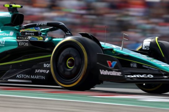 Fernando Alonso (ESP) Aston Martin F1 Team AMR23.
21.10.2023. Formula 1 World Championship, Rd 19, United States Grand Prix, Austin, Texas, USA, Sprint Day.
- www.xpbimages.com, EMail: requests@xpbimages.com © Copyright: Bearne / XPB Images