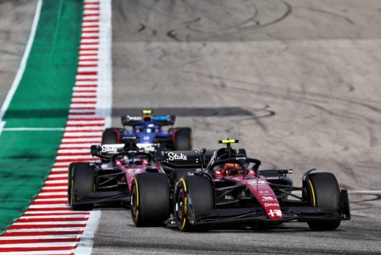 Zhou Guanyu (CHN) Alfa Romeo F1 Team C43.
21.10.2023. Formula 1 World Championship, Rd 19, United States Grand Prix, Austin, Texas, USA, Sprint Day.
- www.xpbimages.com, EMail: requests@xpbimages.com © Copyright: Batchelor / XPB Images