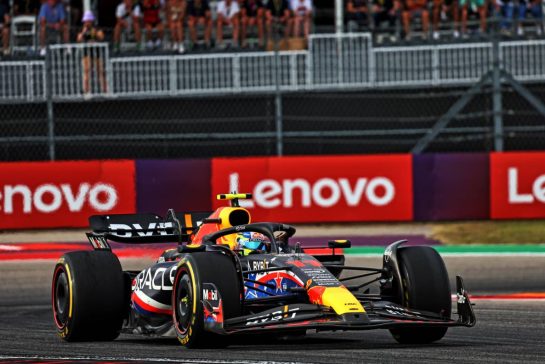 Sergio Perez (MEX) Red Bull Racing RB19.
21.10.2023. Formula 1 World Championship, Rd 19, United States Grand Prix, Austin, Texas, USA, Sprint Day.
- www.xpbimages.com, EMail: requests@xpbimages.com © Copyright: Batchelor / XPB Images