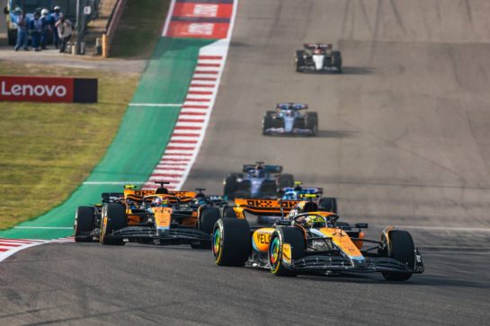 Lando Norris (GBR) McLaren MCL60.
21.10.2023. Formula 1 World Championship, Rd 19, United States Grand Prix, Austin, Texas, USA, Sprint Day.
- www.xpbimages.com, EMail: requests@xpbimages.com © Copyright: Bearne / XPB Images