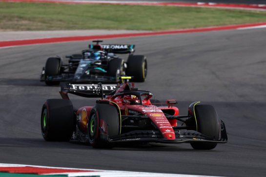 Carlos Sainz Jr (ESP) Ferrari SF-23.
21.10.2023. Formula 1 World Championship, Rd 19, United States Grand Prix, Austin, Texas, USA, Sprint Day.
- www.xpbimages.com, EMail: requests@xpbimages.com © Copyright: Moy / XPB Images