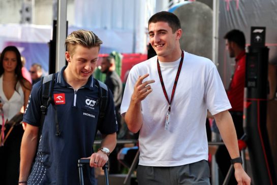 (L to R): Liam Lawson (NZL) AlphaTauri Reserve Driver with Jack Doohan (AUS) Alpine F1 Team Reserve Driver.
22.10.2023. Formula 1 World Championship, Rd 19, United States Grand Prix, Austin, Texas, USA, Race Day.
- www.xpbimages.com, EMail: requests@xpbimages.com © Copyright: Moy / XPB Images