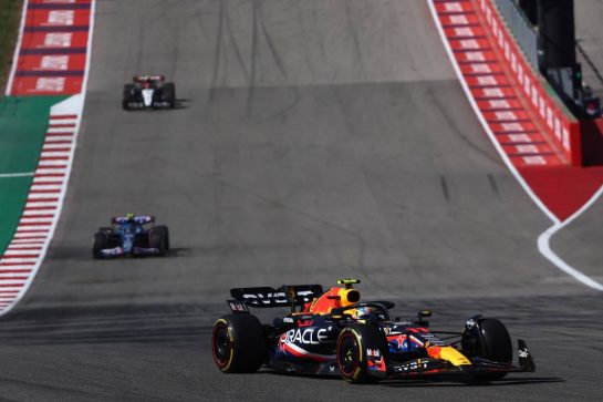 Sergio Perez (MEX) Red Bull Racing RB19.
22.10.2023. Formula 1 World Championship, Rd 19, United States Grand Prix, Austin, Texas, USA, Race Day.
- www.xpbimages.com, EMail: requests@xpbimages.com © Copyright: Batchelor / XPB Images