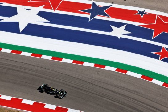 Lewis Hamilton (GBR) Mercedes AMG F1 W14.
22.10.2023. Formula 1 World Championship, Rd 19, United States Grand Prix, Austin, Texas, USA, Race Day.
- www.xpbimages.com, EMail: requests@xpbimages.com © Copyright: Rew / XPB Images