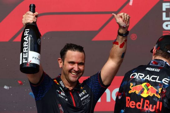 John Hammond (GBR) Red Bull Racing Physiotherapist.
22.10.2023. Formula 1 World Championship, Rd 19, United States Grand Prix, Austin, Texas, USA, Race Day.
- www.xpbimages.com, EMail: requests@xpbimages.com © Copyright: Batchelor / XPB Images