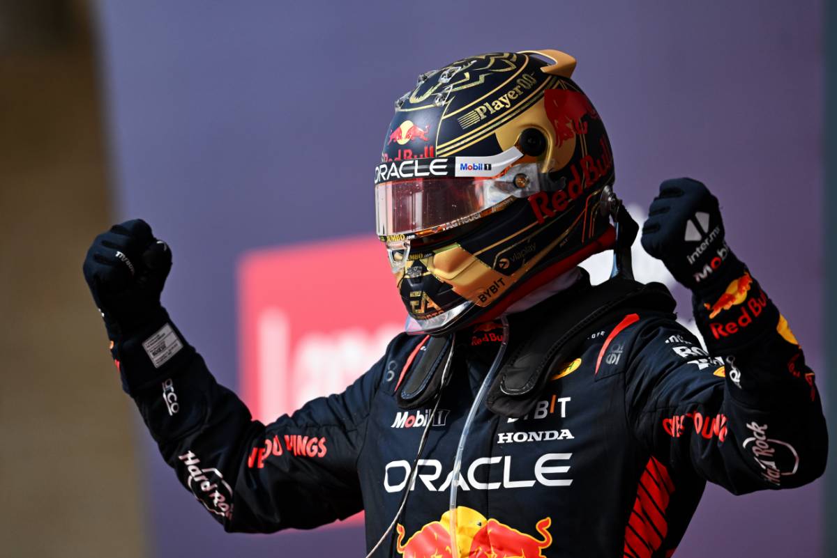 Race winner Max Verstappen (NLD) Red Bull Racing celebrates in parc ferme. 22.10.2023. Formula 1 World Championship, Rd 19, United States Grand Prix, Austin, Texas, USA, Race Day. - www.xpbimages.com, EMail: requests@xpbimages.com © Copyright: Price / XPB Images