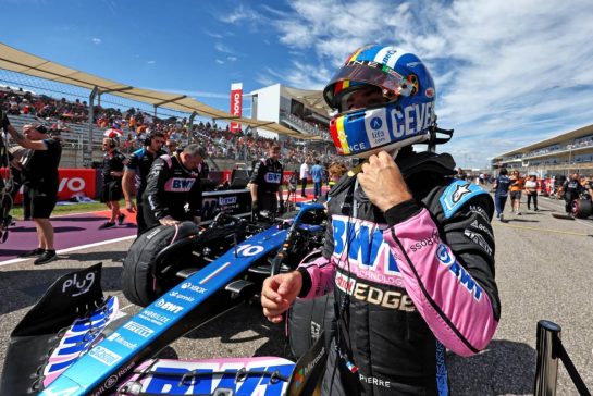 Pierre Gasly (FRA) Alpine F1 Team A523 on the grid.
22.10.2023. Formula 1 World Championship, Rd 19, United States Grand Prix, Austin, Texas, USA, Race Day.
- www.xpbimages.com, EMail: requests@xpbimages.com © Copyright: Moy / XPB Images