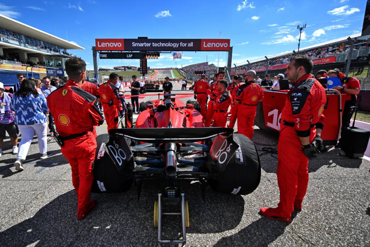 Charles Leclerc (MON) Ferrari SF-23 on the grid. 22.10.2023. Formula 1 World Championship, Rd 19, United States Grand Prix, Austin, Texas, USA, Race Day. - www.xpbimages.com, EMail: requests@xpbimages.com © Copyright: Price / XPB Images