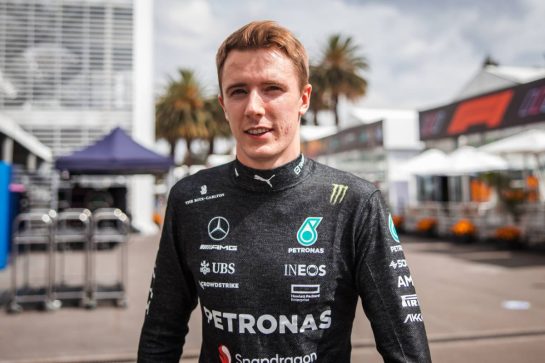 Frederik Vesti (DEN) Mercedes AMG F1 Test Driver.
26.10.2023. Formula 1 World Championship, Rd 20, Mexican Grand Prix, Mexico City, Mexico, Preparation Day.
- www.xpbimages.com, EMail: requests@xpbimages.com © Copyright: Bearne / XPB Images