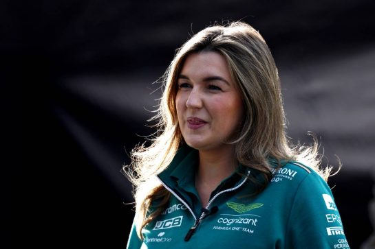 Helen Crossley (GBR) Aston Martin F1 Team Head of Social Media.
26.10.2023. Formula 1 World Championship, Rd 20, Mexican Grand Prix, Mexico City, Mexico, Preparation Day.
- www.xpbimages.com, EMail: requests@xpbimages.com © Copyright: Moy / XPB Images