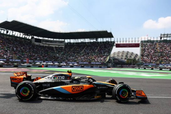 Lando Norris (GBR), McLaren F1 Team 
27.10.2023. Formula 1 World Championship, Rd 20, Mexican Grand Prix, Mexico City, Mexico, Practice Day.
- www.xpbimages.com, EMail: requests@xpbimages.com © Copyright: Charniaux / XPB Images