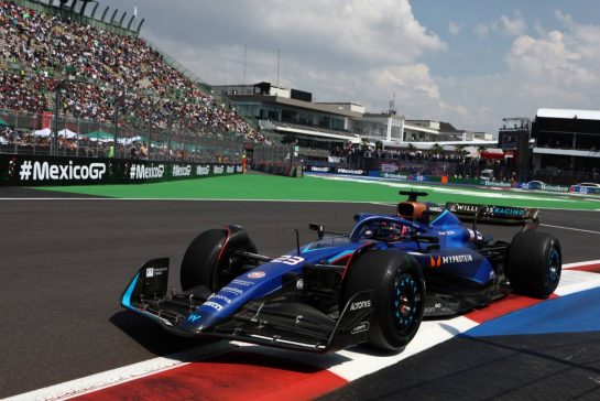 Alexander Albon (THA) Williams Racing FW45.
27.10.2023. Formula 1 World Championship, Rd 20, Mexican Grand Prix, Mexico City, Mexico, Practice Day.
- www.xpbimages.com, EMail: requests@xpbimages.com © Copyright: Moy / XPB Images