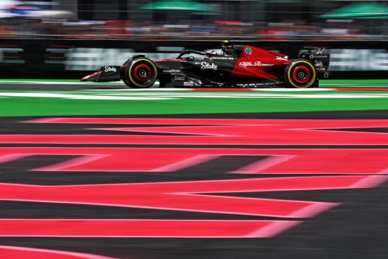 Zhou Guanyu (CHN) Alfa Romeo F1 Team C43.
27.10.2023. Formula 1 World Championship, Rd 20, Mexican Grand Prix, Mexico City, Mexico, Practice Day.
- www.xpbimages.com, EMail: requests@xpbimages.com © Copyright: Moy / XPB Images