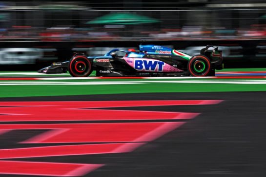 Esteban Ocon (FRA) Alpine F1 Team A523.
27.10.2023. Formula 1 World Championship, Rd 20, Mexican Grand Prix, Mexico City, Mexico, Practice Day.
- www.xpbimages.com, EMail: requests@xpbimages.com © Copyright: Moy / XPB Images