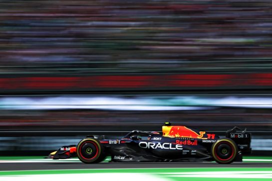 Sergio Perez (MEX) Red Bull Racing RB19.
27.10.2023. Formula 1 World Championship, Rd 20, Mexican Grand Prix, Mexico City, Mexico, Practice Day.
- www.xpbimages.com, EMail: requests@xpbimages.com © Copyright: Moy / XPB Images