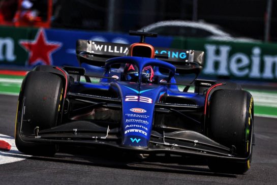 Alexander Albon (THA) Williams Racing FW45.
27.10.2023. Formula 1 World Championship, Rd 20, Mexican Grand Prix, Mexico City, Mexico, Practice Day.
- www.xpbimages.com, EMail: requests@xpbimages.com © Copyright: Moy / XPB Images