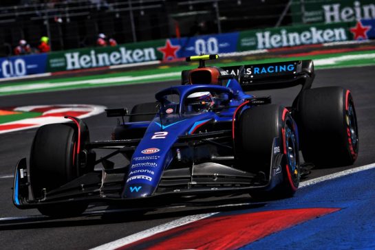 Logan Sargeant (USA) Williams Racing FW45.
27.10.2023. Formula 1 World Championship, Rd 20, Mexican Grand Prix, Mexico City, Mexico, Practice Day.
- www.xpbimages.com, EMail: requests@xpbimages.com © Copyright: Moy / XPB Images