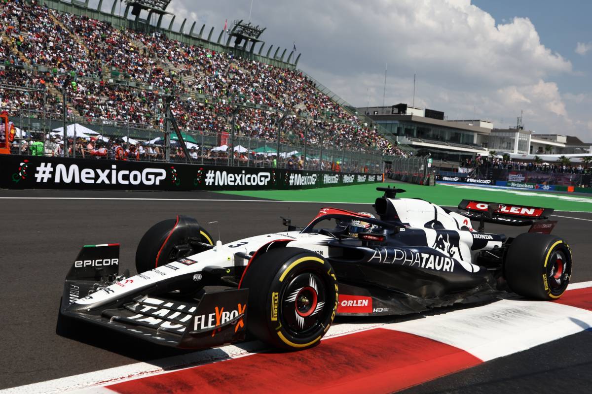 Daniel Ricciardo (AUS) AlphaTauri AT04. 27.10.2023. Formula 1 World Championship, Rd 20, Mexican Grand Prix, Mexico City, Mexico, Practice Day. - www.xpbimages.com, EMail: requests@xpbimages.com © Copyright: Moy / XPB Images