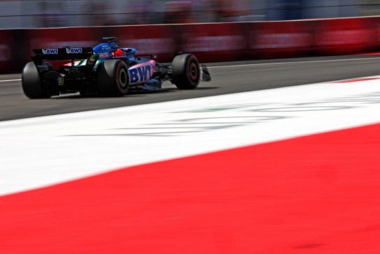 Esteban Ocon (FRA) Alpine F1 Team A523.
27.10.2023. Formula 1 World Championship, Rd 20, Mexican Grand Prix, Mexico City, Mexico, Practice Day.
- www.xpbimages.com, EMail: requests@xpbimages.com © Copyright: Coates / XPB Images