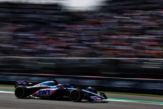 Esteban Ocon (FRA) Alpine F1 Team A523.
27.10.2023. Formula 1 World Championship, Rd 20, Mexican Grand Prix, Mexico City, Mexico, Practice Day.
- www.xpbimages.com, EMail: requests@xpbimages.com © Copyright: Coates / XPB Images
