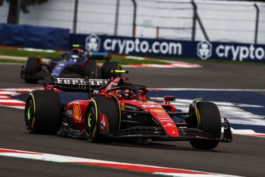 Carlos Sainz Jr (ESP), Scuderia Ferrari 
27.10.2023. Formula 1 World Championship, Rd 20, Mexican Grand Prix, Mexico City, Mexico, Practice Day.
- www.xpbimages.com, EMail: requests@xpbimages.com © Copyright: Charniaux / XPB Images