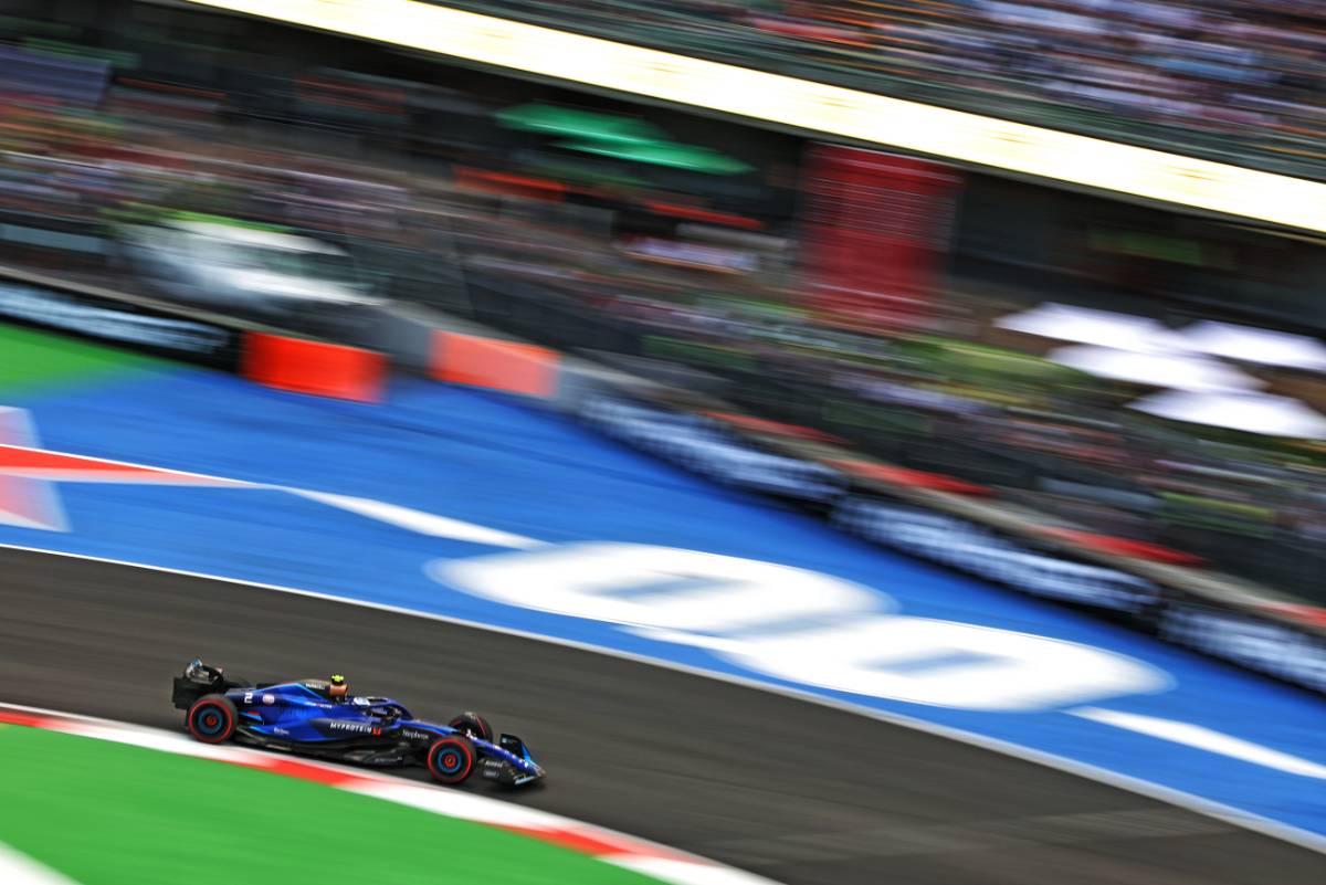 Logan Sargeant (USA) Williams Racing FW45.
27.10.2023. Formula 1 World Championship, Rd 20, Mexican Grand Prix, Mexico City, Mexico, Practice Day.
- www.xpbimages.com, EMail: requests@xpbimages.com © Copyright: Bearne / XPB Images