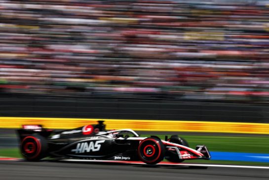 Kevin Magnussen (DEN) Haas VF-23.
28.10.2023. Formula 1 World Championship, Rd 20, Mexican Grand Prix, Mexico City, Mexico, Qualifying Day.
- www.xpbimages.com, EMail: requests@xpbimages.com © Copyright: Coates / XPB Images