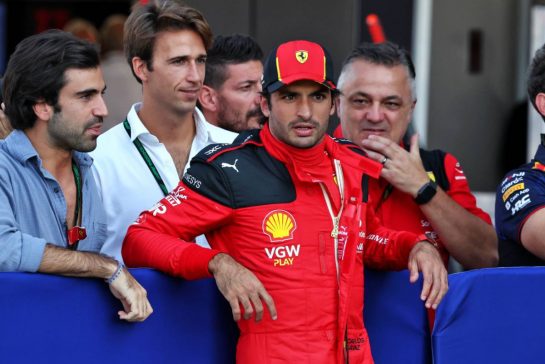 Carlos Sainz Jr (ESP) Ferrari in qualifying parc ferme.
28.10.2023. Formula 1 World Championship, Rd 20, Mexican Grand Prix, Mexico City, Mexico, Qualifying Day.
- www.xpbimages.com, EMail: requests@xpbimages.com © Copyright: Moy / XPB Images