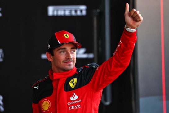 Charles Leclerc (MON) Ferrari celebrates his pole position in qualifying parc ferme.
28.10.2023. Formula 1 World Championship, Rd 20, Mexican Grand Prix, Mexico City, Mexico, Qualifying Day.
- www.xpbimages.com, EMail: requests@xpbimages.com © Copyright: Coates / XPB Images