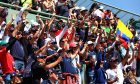 Circuit atmosphere - fans in the grandstand. 29.10.2023. Formula 1 World Championship, Rd 20, Mexican Grand Prix, Mexico City, Mexico, Race Day. - www.xpbimages.com, EMail: requests@xpbimages.com © Copyright: Coates / XPB Images