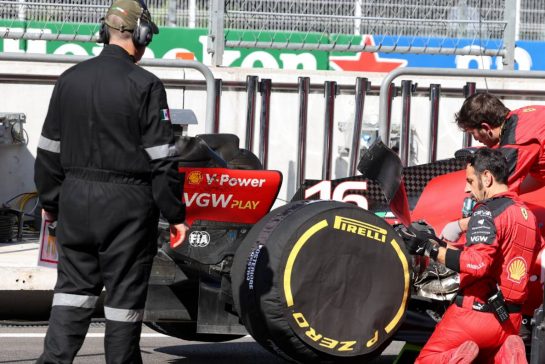 Charles Leclerc (MON) Ferrari SF-23 in the pits while the race is stopped.
29.10.2023. Formula 1 World Championship, Rd 20, Mexican Grand Prix, Mexico City, Mexico, Race Day.
- www.xpbimages.com, EMail: requests@xpbimages.com © Copyright: Bearne / XPB Images