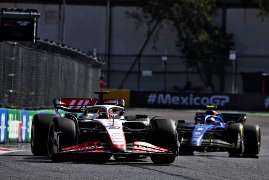Kevin Magnussen (DEN) Haas VF-23.
29.10.2023. Formula 1 World Championship, Rd 20, Mexican Grand Prix, Mexico City, Mexico, Race Day.
- www.xpbimages.com, EMail: requests@xpbimages.com © Copyright: Charniaux / XPB Images