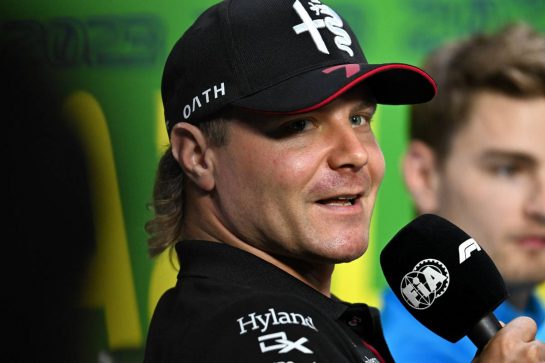 Valtteri Bottas (FIN) Alfa Romeo F1 Team in the FIA Press Conference.
02.11.2023. Formula 1 World Championship, Rd 21, Brazilian Grand Prix, Sao Paulo, Brazil, Preparation Day.
- www.xpbimages.com, EMail: requests@xpbimages.com © Copyright: Price / XPB Images