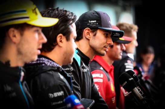 Esteban Ocon (FRA), Alpine F1 Team 
02.11.2023. Formula 1 World Championship, Rd 21, Brazilian Grand Prix, Sao Paulo, Brazil, Preparation Day.
- www.xpbimages.com, EMail: requests@xpbimages.com © Copyright: Charniaux / XPB Images