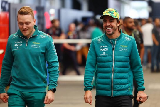 Fernando Alonso (ESP) Aston Martin F1 Team.
02.11.2023. Formula 1 World Championship, Rd 21, Brazilian Grand Prix, Sao Paulo, Brazil, Preparation Day.
- www.xpbimages.com, EMail: requests@xpbimages.com © Copyright: XPB Images
