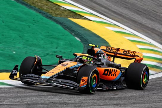 Lando Norris (GBR) McLaren MCL60.
03.11.2023. Formula 1 World Championship, Rd 21, Brazilian Grand Prix, Sao Paulo, Brazil, Qualifying Day.
- www.xpbimages.com, EMail: requests@xpbimages.com © Copyright: Batchelor / XPB Images