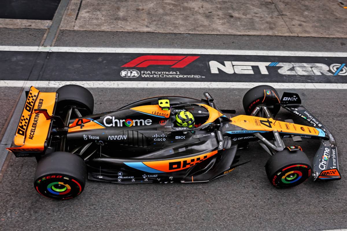 Lando Norris (GBR) McLaren MCL60. 03.11.2023. Formula 1 World Championship, Rd 21, Brazilian Grand Prix, Sao Paulo, Brazil, Qualifying Day. - www.xpbimages.com, EMail: requests@xpbimages.com © Copyright: Batchelor / XPB Images