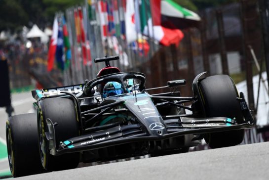 George Russell (GBR) Mercedes AMG F1 W14.
04.11.2023. Formula 1 World Championship, Rd 21, Brazilian Grand Prix, Sao Paulo, Brazil, Sprint Day.
- www.xpbimages.com, EMail: requests@xpbimages.com © Copyright: Batchelor / XPB Images