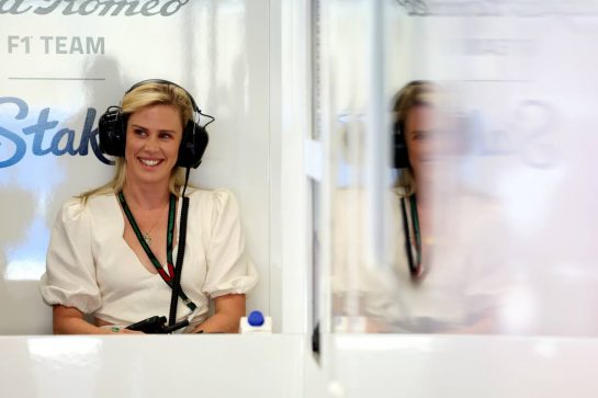 Tiffany Cromwell (AUS) Professional Cyclist, girlfriend of Valtteri Bottas (FIN) Alfa Romeo F1 Team.
04.11.2023. Formula 1 World Championship, Rd 21, Brazilian Grand Prix, Sao Paulo, Brazil, Sprint Day.
- www.xpbimages.com, EMail: requests@xpbimages.com © Copyright: Staley / XPB Images