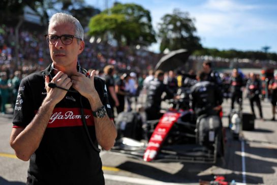 Alessandro Alunni Bravi (ITA) Alfa Romeo F1 Team Managing Director and Team Representative on the grid.
04.11.2023. Formula 1 World Championship, Rd 21, Brazilian Grand Prix, Sao Paulo, Brazil, Sprint Day.
- www.xpbimages.com, EMail: requests@xpbimages.com © Copyright: Staley / XPB Images