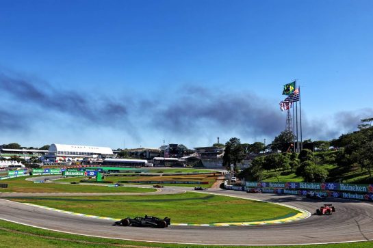 Lewis Hamilton (GBR) Mercedes AMG F1 W14.
04.11.2023. Formula 1 World Championship, Rd 21, Brazilian Grand Prix, Sao Paulo, Brazil, Sprint Day.
- www.xpbimages.com, EMail: requests@xpbimages.com © Copyright: Batchelor / XPB Images