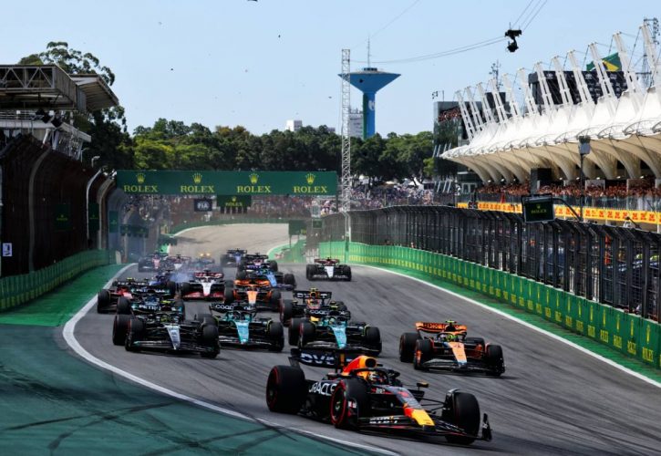 Leclerc crashes out before the start in Brazil