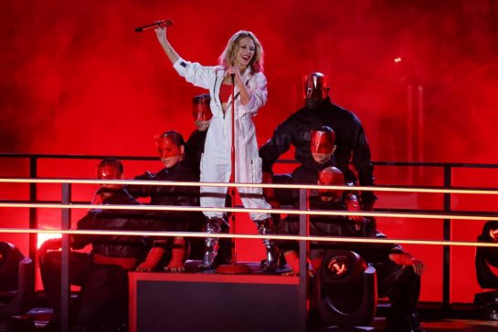 Kylie Minogue (AUS) Singer - Opening Ceremony.
15.11.2023. Formula 1 World Championship, Rd 22, Las Vegas Grand Prix, Las Vegas, Nevada, USA, Preparation Day.
- www.xpbimages.com, EMail: requests@xpbimages.com © Copyright: Bearne / XPB Images