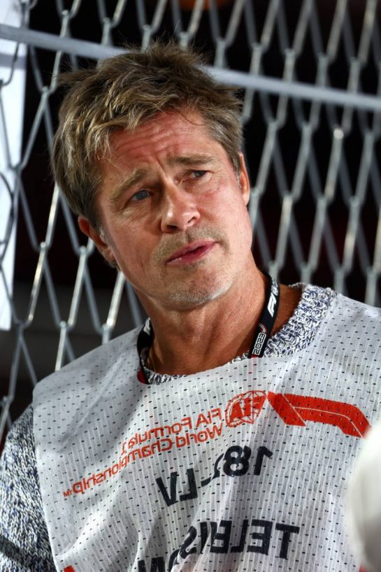 Brad Pitt (USA) Actor.
17.11.2023. Formula 1 World Championship, Rd 22, Las Vegas Grand Prix, Las Vegas, Nevada, USA, Qualifying Day.
- www.xpbimages.com, EMail: requests@xpbimages.com © Copyright: Batchelor / XPB Images