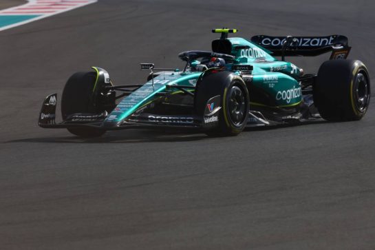 Felipe Drugovich (BRA) Aston Martin F1 Team AMR23, Reserve and Development Programme Driver.
24.11.2023. Formula 1 World Championship, Rd 23, Abu Dhabi Grand Prix, Yas Marina Circuit, Abu Dhabi, Practice Day.
- www.xpbimages.com, EMail: requests@xpbimages.com © Copyright: Charniaux / XPB Images