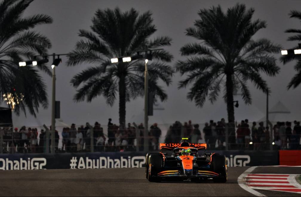 Lando Norris (GBR) McLaren MCL60. 24.11.2023. Formula 1 World Championship, Rd 23, Abu Dhabi Grand Prix, Yas Marina Circuit, Abu Dhabi, Practice Day. - www.xpbimages.com, EMail: requests@xpbimages.com © Copyright: Coates / XPB Images