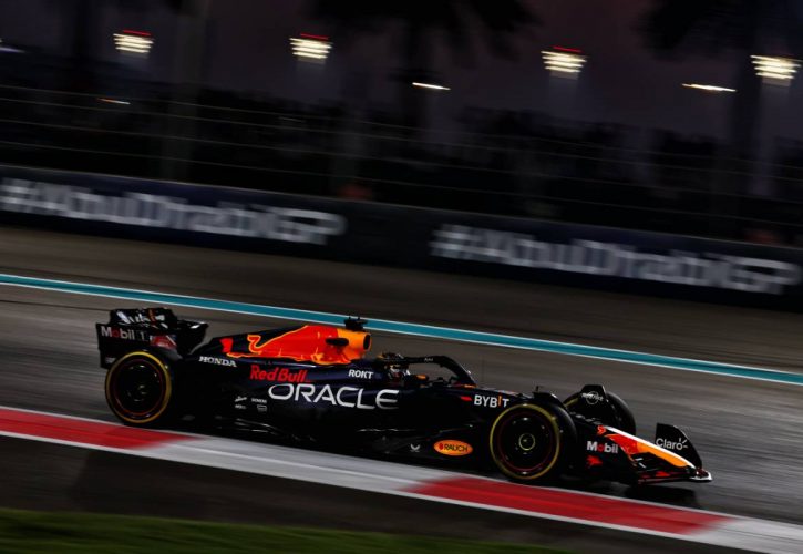 Max Verstappen (NLD) Red Bull Racing RB19. 24.11.2023. Formula 1 World Championship, Rd 23, Abu Dhabi Grand Prix, Yas Marina Circuit, Abu Dhabi, Practice Day. - www.xpbimages.com, EMail: requests@xpbimages.com © Copyright: Charniaux / XPB Images