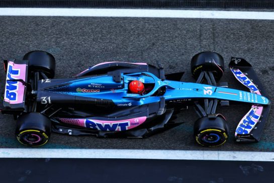 Esteban Ocon (FRA) Alpine F1 Team A523.
28.11.2023. Formula 1 Testing, Yas Marina Circuit, Abu Dhabi, Tuesday.
- www.xpbimages.com, EMail: requests@xpbimages.com © Copyright: Batchelor / XPB Images