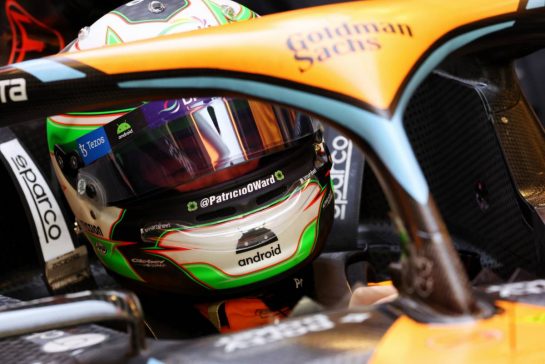 Pato O'Ward (MEX) McLaren MCL60 Test Driver.
28.11.2023. Formula 1 Testing, Yas Marina Circuit, Abu Dhabi, Tuesday.
- www.xpbimages.com, EMail: requests@xpbimages.com © Copyright: Moy / XPB Images